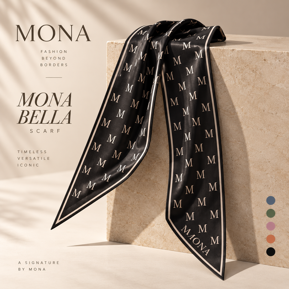 Mona Bella Silk Scarf